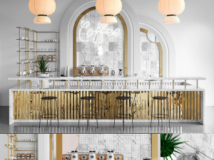 Restaurant Bar Modelo 3D
