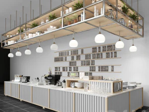 레스토랑 바 3D 모델