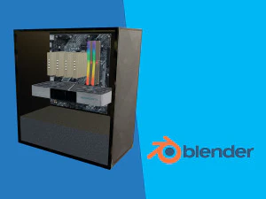 Gaming computer 3D Model