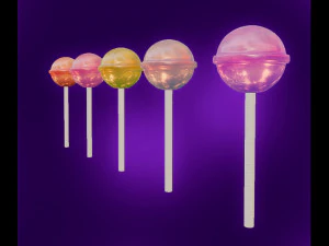 Lollipops 3D Model