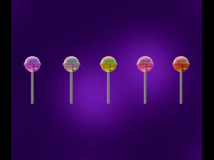 Lollipops 3D Model
