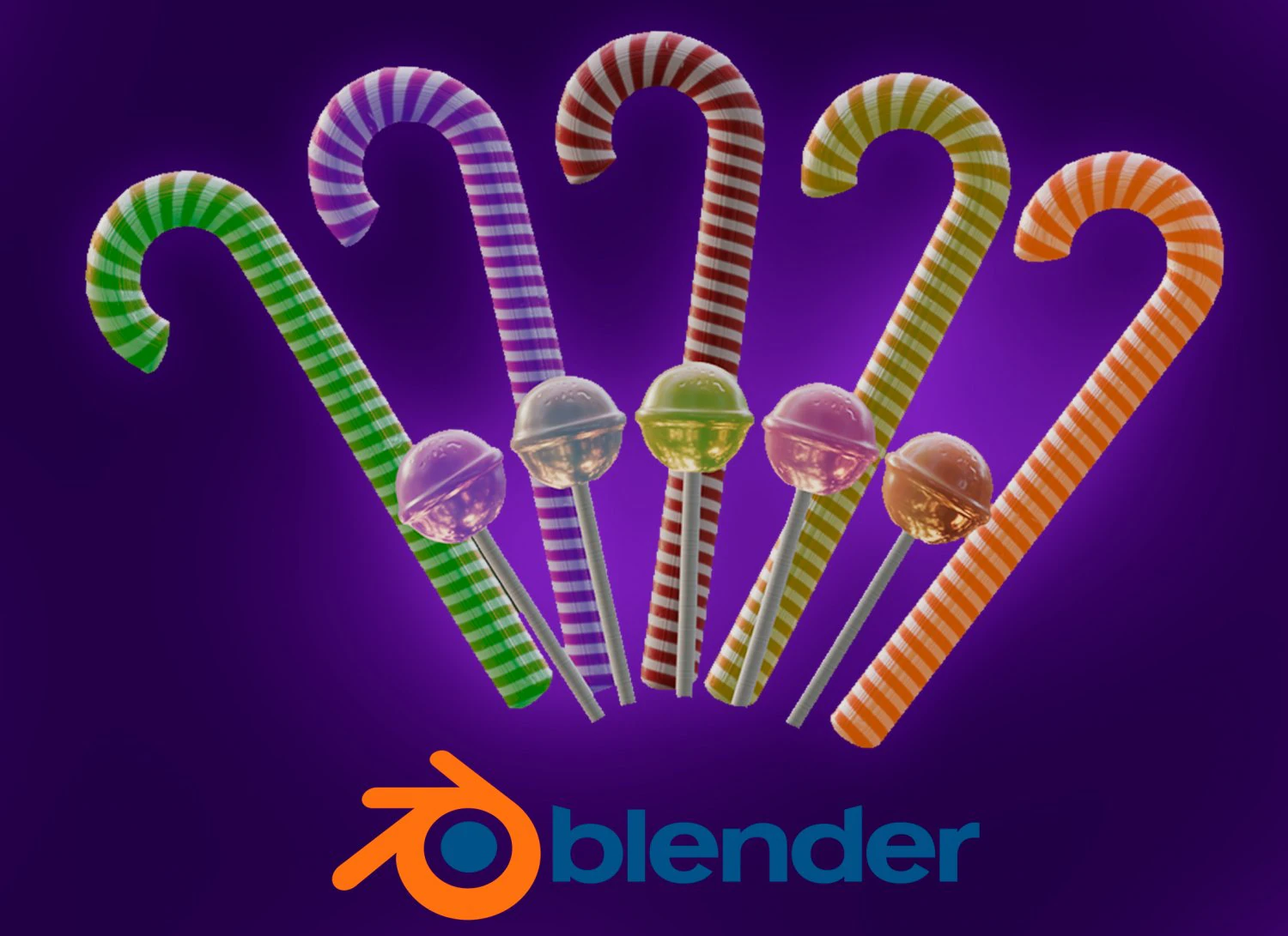 Lollipops 3D Model .c4d .max .obj .3ds .fbx .stl .blend 