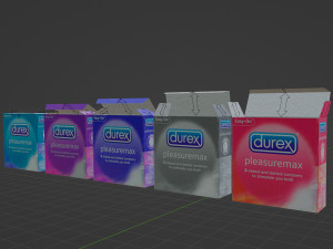 Condoms gold edition 3D Model