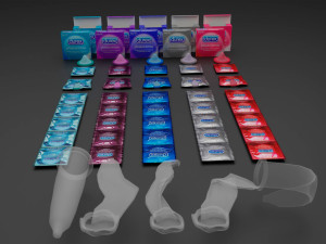 Condoms gold edition 3D Model