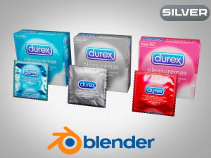 Preservativo edizione argento Modello 3D