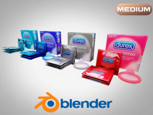Condoms medium edition 3D Model