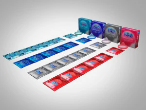 Prezervatif orta baskı 3D Model