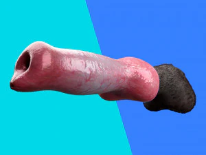 Cane Pene Modello 3D