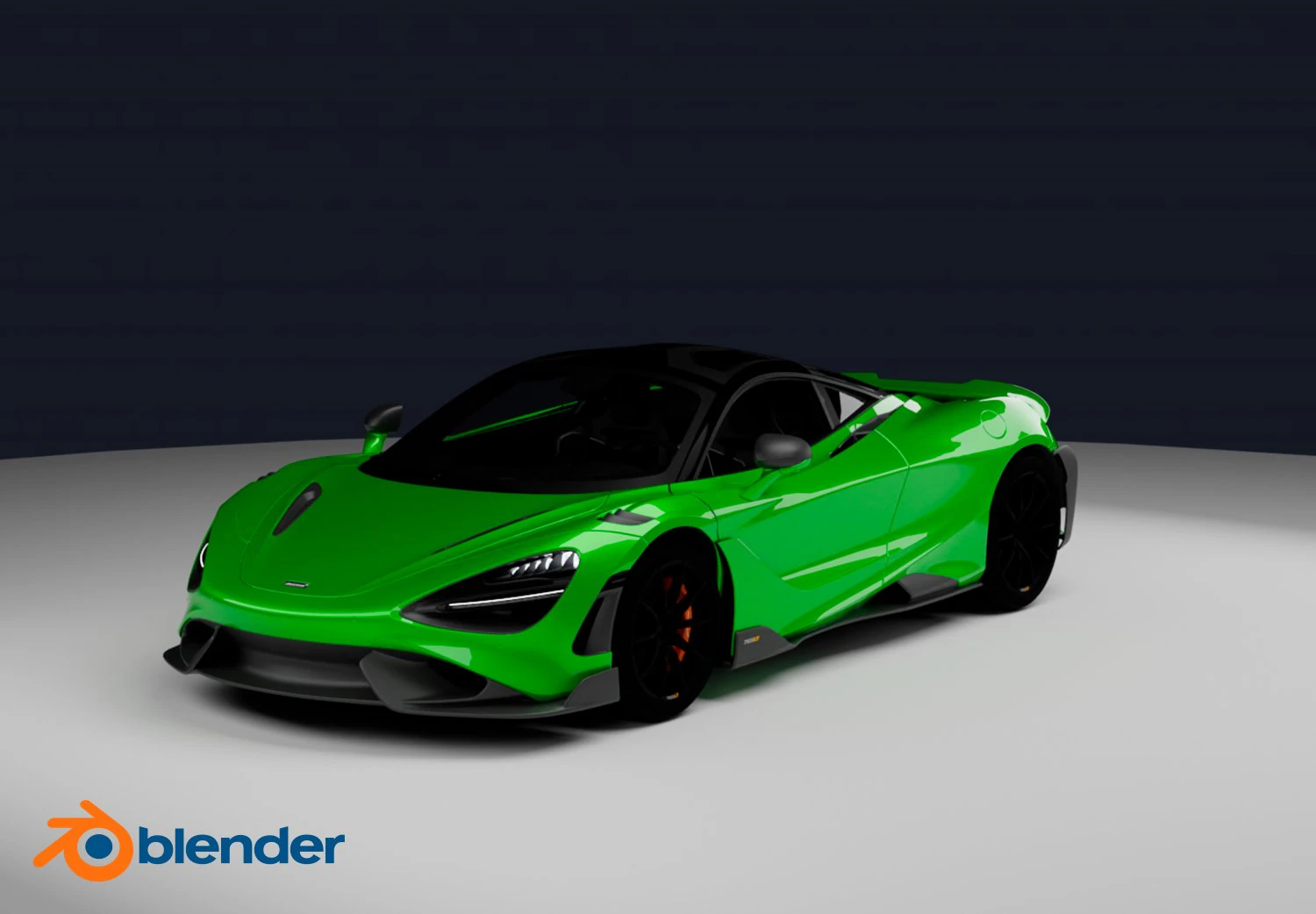 McLaren 750LT 3D Model .c4d .max .obj .3ds .fbx .stl .blend