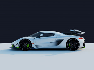 Koenigsegg Jesko 3D Model