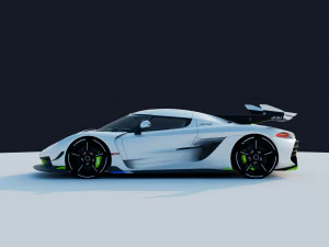 Koenigsegg Jesko 3D Model
