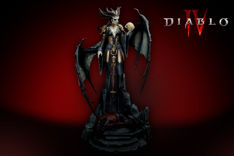 Collectible Diablo Figurine print 3D 打印模型 .c4d .max .obj .3ds .fbx .stl .blend 