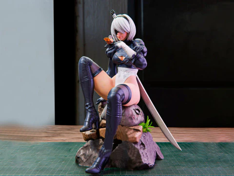 Automata 2b Koleksiyonluk Heykelcik baskısı 3D Baskı Modeli