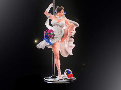 Chun Li Collectible Figurine Print 3D Print Model