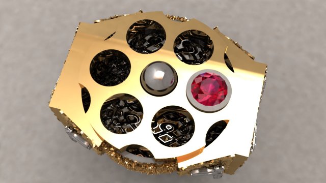 Bullet ring men stl Modelo de impresión 3D .c4d .max .obj .3ds .fbx .stl .blend 