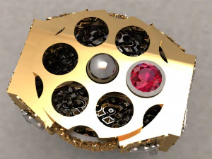 Bullet ring men stl 3D Print Model