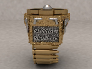 Bullet ring men stl Modelo de impresión 3D