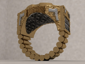 Bullet ring men stl Modelo de impresión 3D