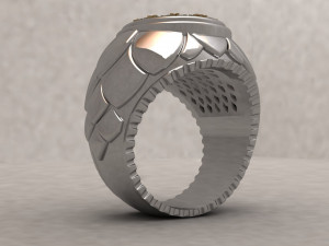 Capricorn unisex ring Modelo de impresión 3D