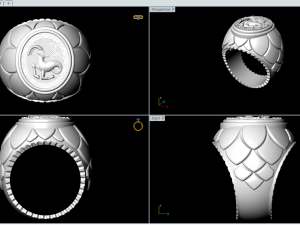 Capricorn unisex ring Modelo de impresión 3D