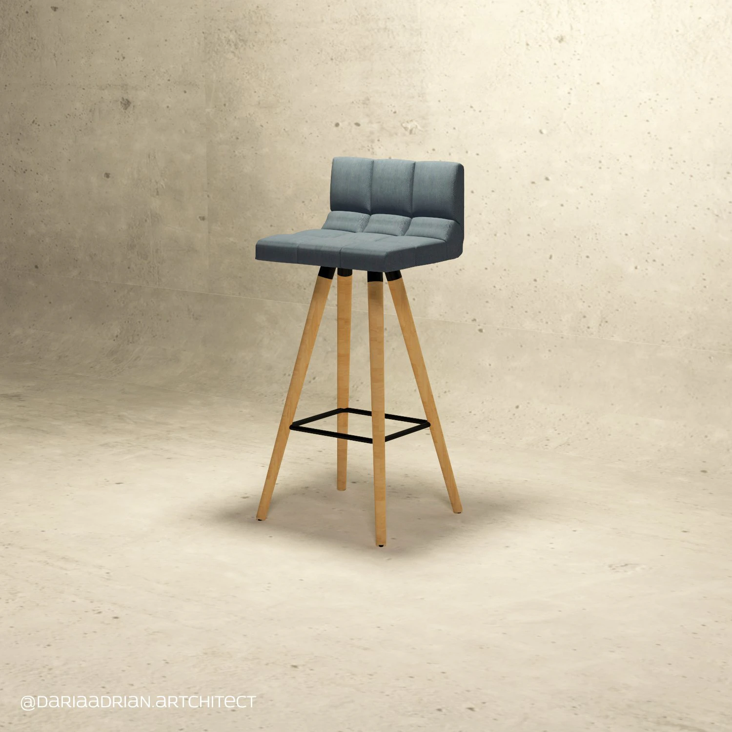 Taburete bar cat&aacute;logo wayfair sku6 Modelo 3D .c4d .max .obj .3ds .fbx .stl .blend 