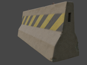 Jersey barrier 3D-Modell