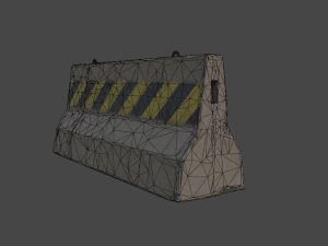 Jersey barrier 3D Модель