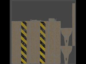 Jersey barrier 3D Model