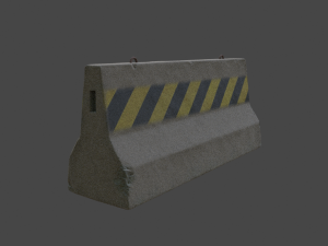 Jersey barrier 3D Модель