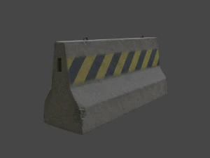 Jersey barrier 3D Model