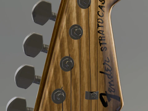 Guitar Fender Stratocaster 3D Model