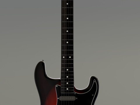 Guitar Fender Stratocaster 3D 모델