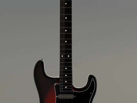 Guitar Fender Stratocaster 3D Model