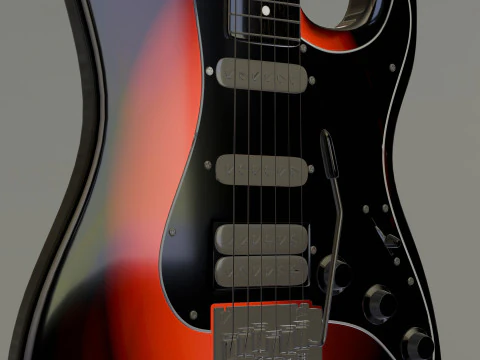 Guitar Fender Stratocaster 3D Model