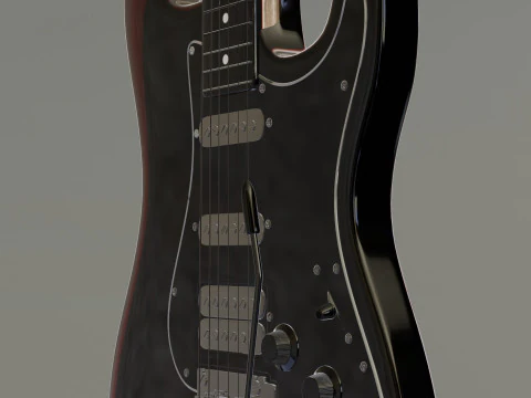 Guitar Fender Stratocaster 3D Model