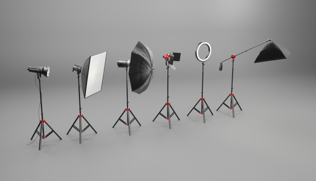 Lighting for the studio 3D मॉडल .c4d .max .obj .3ds .fbx .stl .blend 