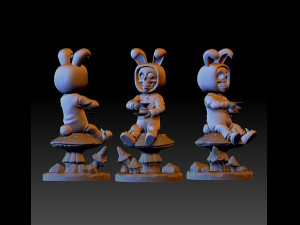 White rabbit halloween Modelo de impresión 3D