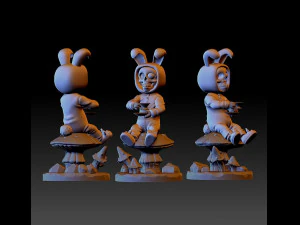 White rabbit halloween 3D Print Model