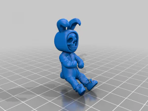White rabbit halloween 3D Print Model
