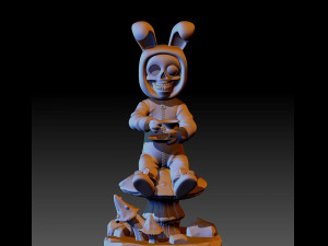 White rabbit halloween Modelo de impresión 3D
