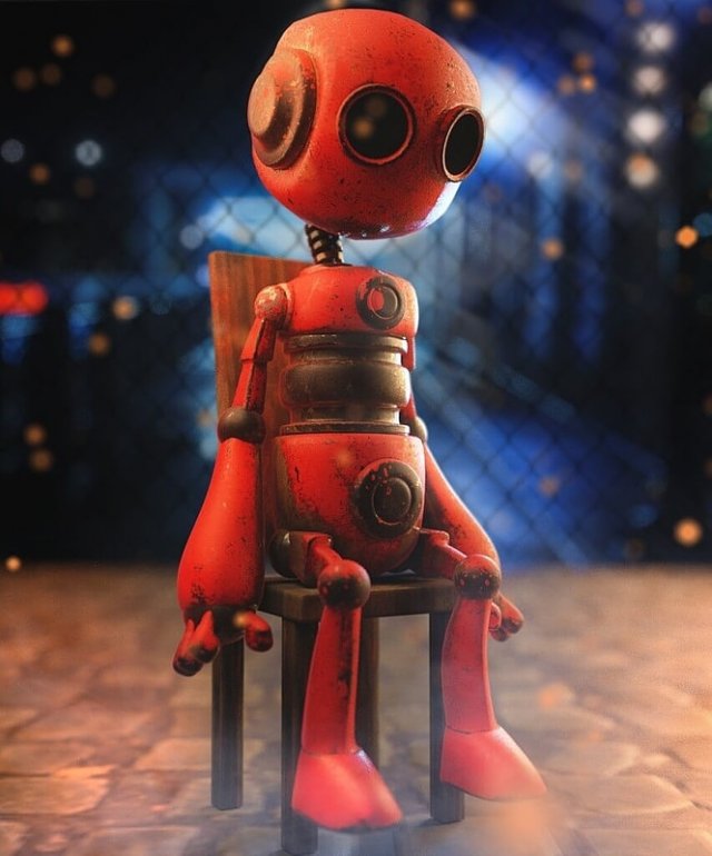 Robot Model 3D .c4d .max .obj .3ds .fbx .stl .blend 