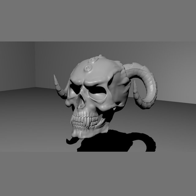 2 evil skulls Modelo 3D .c4d .max .obj .3ds .fbx .stl .blend 