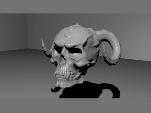 2 evil skulls Modelo 3D