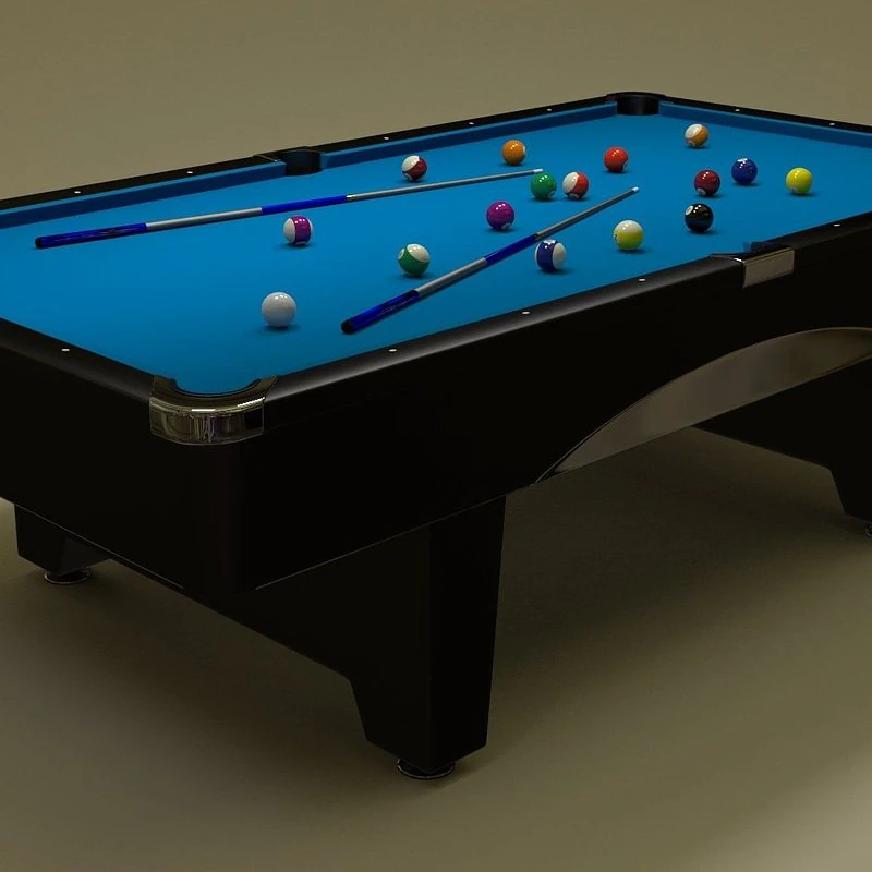 Billiard table 3D Model .c4d .max .obj .3ds .fbx .stl .blend 