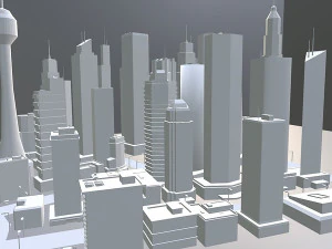 Stadt 3D Modell