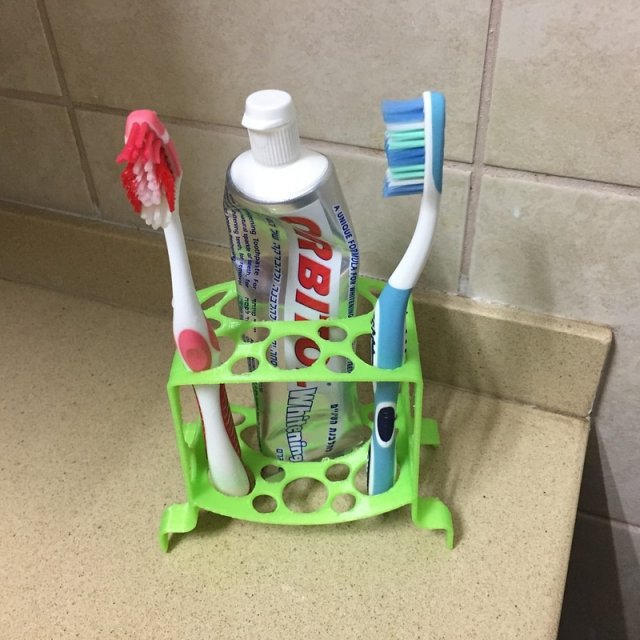 Tooth brush stand 3D Baskı Modeli .c4d .max .obj .3ds .fbx .stl .blend 