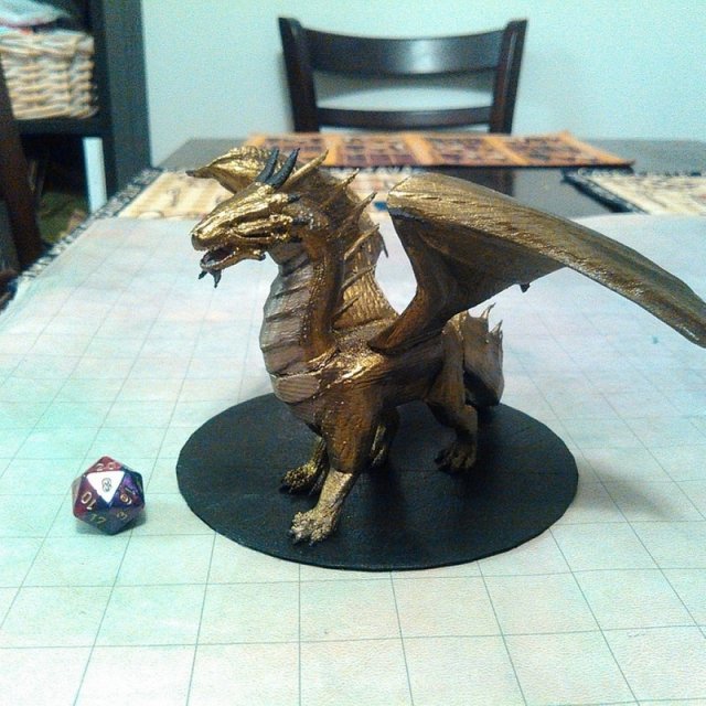 3dprint Bronze Dragon 3D Print Model .c4d .max .obj .3ds .fbx .stl .blend