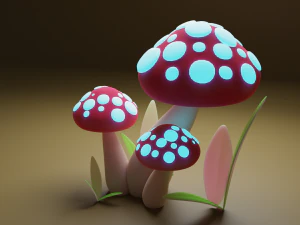 Cogumelos Modelo 3D