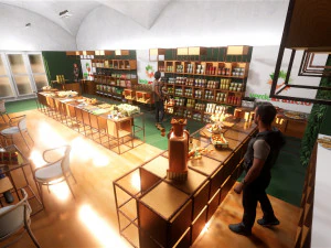MERCATO ALIMENTARE Modello 3D