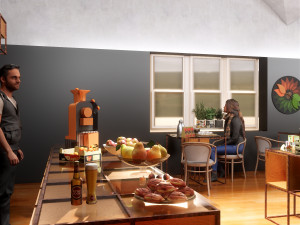 FOOD MARKET 3D Model